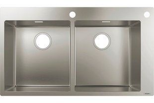 Кухонная мойка Hansgrohe S71 S712-F765 сталь stainless steel 43311800, Нержавеющая сталь