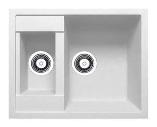 Кухонна мийка Adamant Duplex 610x495x200 білий 480223, Білий