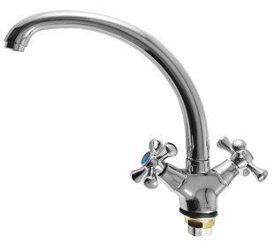 F42732-B (H732) Змішувач для кухні буксовий гайка Frap 1/10, Хром