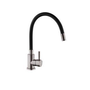 Смеситель для кухни Kroner KRP Edelstahl Klassisch - PVD035BLK, Черный/золото