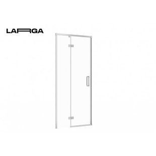 Дверь душевой кабины Cersanit Larga 90x195 L распашная профиль хром прозрачное стекло S932-120, Левая, хром