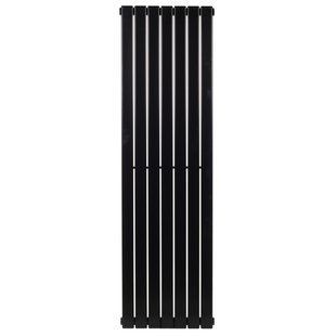 Дизайнерский радиатор Betatherm Blende 1 H-1400 мм, L-394 мм нижнее подключение B2V 1140/07 RAL9005M 99, Черный матовый