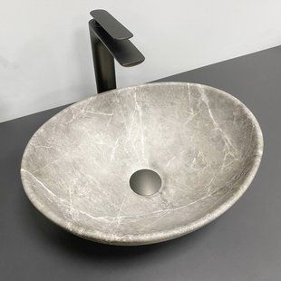 Умивальник VBI Parma beige stone matt накладний VBI-011020, Бежевий