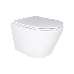 Унітаз підвісний Qtap Swan безободковий Ultra Quiet з сидінням Soft-close QT16335179W, Білий