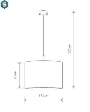 Підвісний світильник Nowodvorski 5383 Alice E27 1x60W IP20 Wh