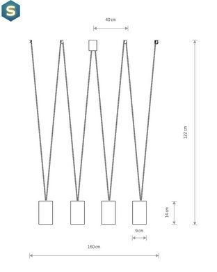 Подвесной светильник Nowodvorski 7814 More tone GU10 4x10W IP20 Bl