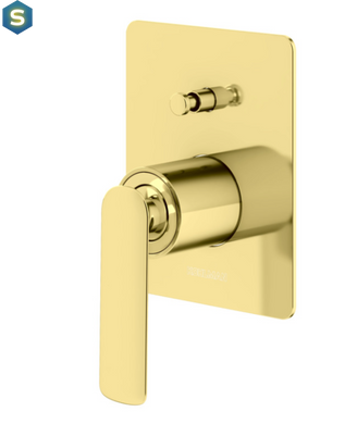 Душова система прихованного монтажу Kohlman Experience Gold + Box прихованого монтажу QW210EGDQ30, Золотий
