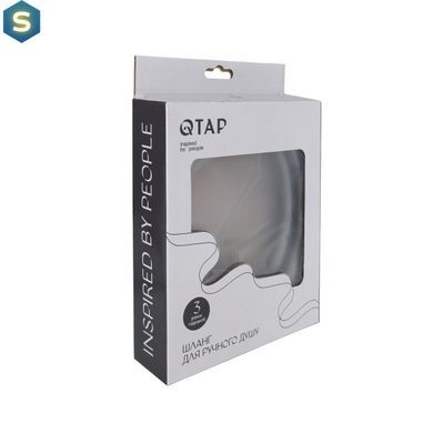 Шланг для ручного душу Qtap Hadice 1600 мм QTHADPVC160G Graphite, Графит