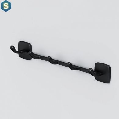 Набір гачків для рушників Am.Pm Gem black A9035922, Черный матовый