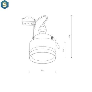 Точечный светильник Nowodvorski 10493 Mljet GU10 1x10W IP20 Bl