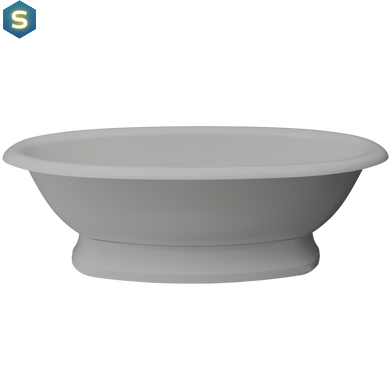 Ванна отдельностоящая глянцевая Amidicon Olimpia 180x90 на пьедестале из литого камня OLIMPIA_180_piad_HL