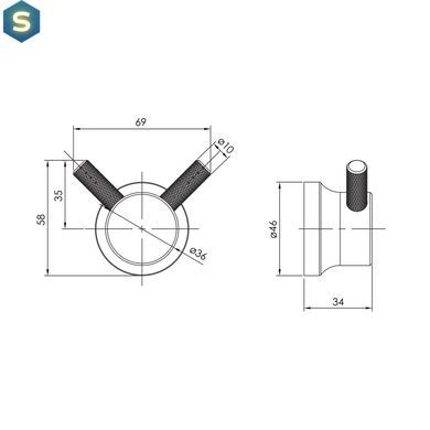 Гачок для ванни Imprese Brenta ZMK071901210 хром