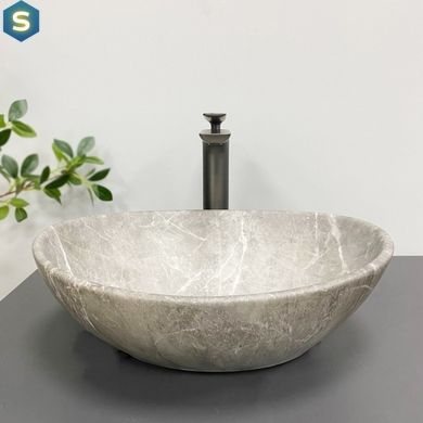 Умивальник VBI Parma beige stone matt накладний VBI-011020, Бежевий