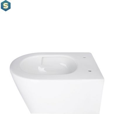 Унітаз підвісний Qtap Swan безободковий Ultra Quiet з сидінням Soft-close QT16335179W, Білий