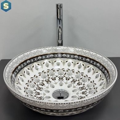 Умывальник VBI Arcile grey накладной VBI-016103, Каппучино
