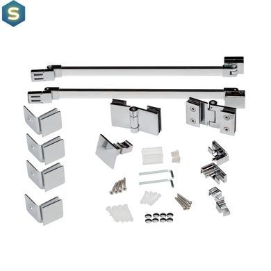 Душова кабіна Qtap Capricorn CRM10128RC6 120x80 см, скло Clear 6 мм, покриття CalcLess без піддона, Хром, Універсальна, прозорий