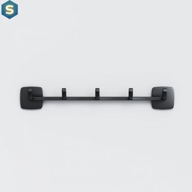 Набір гачків для рушників Am.Pm Gem black A9035922, Черный матовый
