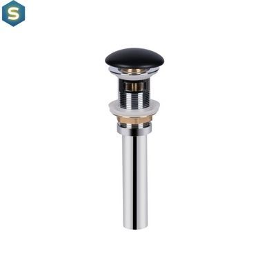 Умивальник Qtap Nando LT підвісний прямокутний 500х420х120 мм Black matt + донний клапан PU03O, Черный матовый