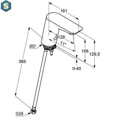 Змішувач для умивальника Kludi Balance 5210505, Хром