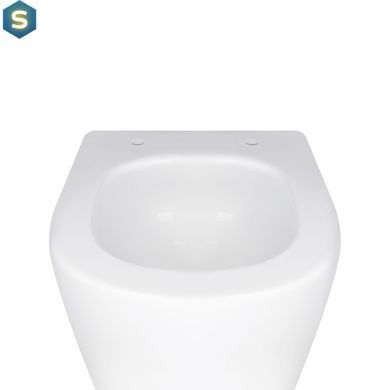 Унітаз підвісний Qtap Swan безободковий Ultra Quiet з сидінням Soft-close QT16335179W, Білий