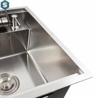 Кухонна мийка CM 40x50 прихована нержавійка Platinum Handmade, Нержавіюча сталь