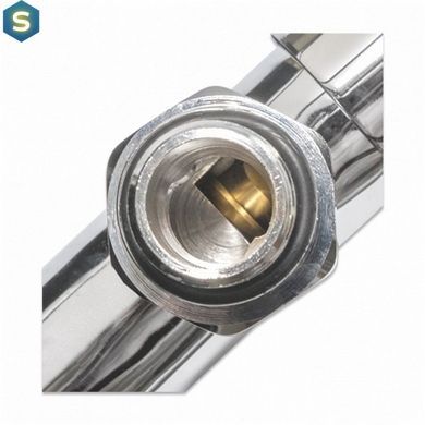 Кран кутовий Luxon подовжений для рушникосушки 1/2"-1/2" (ZZ-5101)