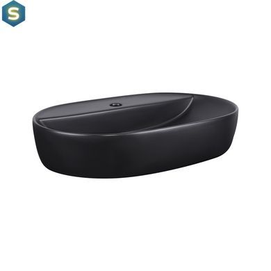 Умивальник Qtap Scorpio 610x400x120 Black matt QT142203MBMBN, Черный матовый