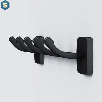 Набір гачків для рушників Am.Pm Gem black A9035922, Черный матовый