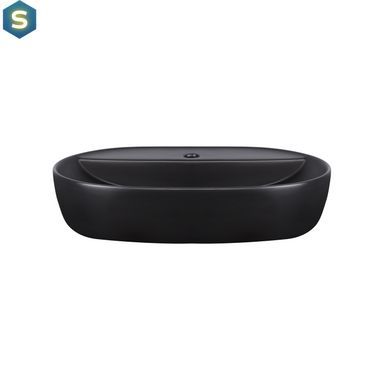 Умивальник Qtap Scorpio 610x400x120 Black matt QT142203MBMBN, Черный матовый