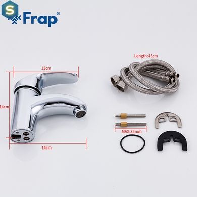F1021 Змішувач для умивальника шпилька &Oslash;40 Frap 1/10, Хром