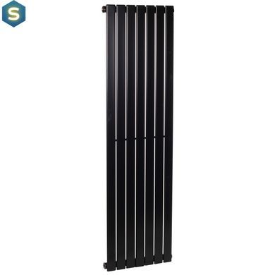 Дизайнерский радиатор Betatherm Blende 1 H-1400 мм, L-394 мм нижнее подключение B2V 1140/07 RAL9005M 99, Черный матовый