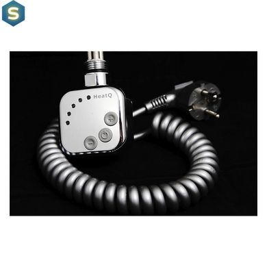 Електричний тен HeatQ HEC 600 Вт з кабелем колір хром (H600.CR.SC), Хром