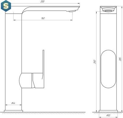 Смеситель для кухни Globus Lux Ontario GLO-0203L, Хром