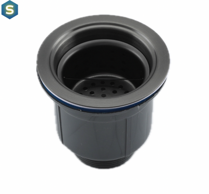 Кухонна мийка Gappo накладна 780x500 мм, поверхня PVD, права GS7850-6R, Черный матовый