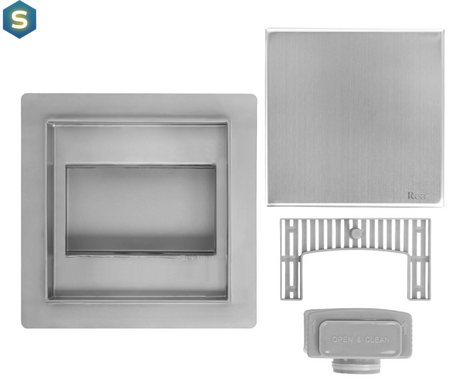 Трап для душа Rea Neo 15X15 nickiel brushed REA-G6207