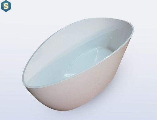 Ванна з каменю Fancy Marble Dolores 170x77 14170001, Білий