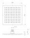 Верхний душ 200 мм Imprese SQ200B, Хром