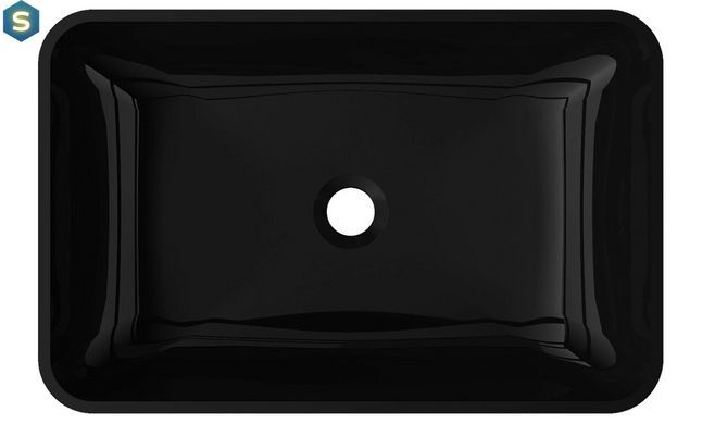 Умывальник Mexen Megan 56 black накладной MEX-24135670, Черный матовый