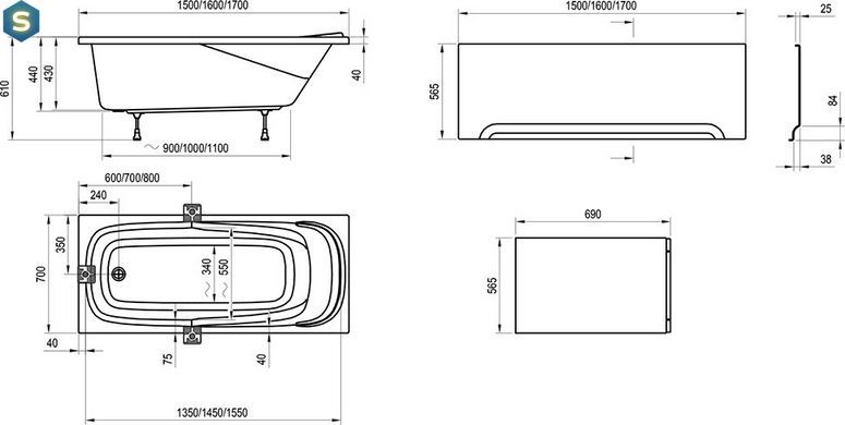 Ванна акрилова Ravak Vanda II 170x70 CP21000000