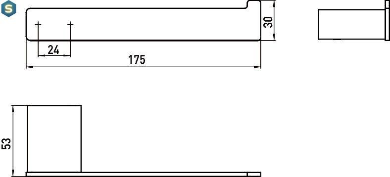 Держатель для запасного рулона Emco Loft хром 0505 001 00, Хром