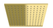 Душова система прихованного монтажу Kohlman Experience Gold + Box прихованого монтажу QW210EGDQ30, Золотий