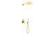 Душевая система Kohlman Experience 30 brushed gold + BOX скрытого монтажа QW210EGDBQ30, Золотой