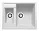 Кухонная мойка Adamant Duplex 610x495x200 белый 480223, Белый