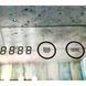 Зеркало Dusel Led DE-M2071D Black кругле 80x80 см сенсорне включення + підігрів+годинник/темп, Чорний/золото