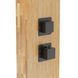 Душевая панель Corsan Basti bamboo black с термостатом B002TBL, Дуб