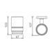 Стакан Devit Laguna Cup with holder 6710110, Хром