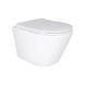 Унітаз підвісний Qtap Swan безободковий Ultra Quiet з сидінням Soft-close QT16335179W, Білий