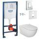 Комплект інсталяція Grohe Rapid SL 38772001+ унітаз підвісний Roca Meridian A34H240000 з кришкою Soft Close