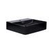 Умивальник Qtap Nando LT підвісний прямокутний 500х420х120 мм Black matt + донний клапан PU03O, Черный матовый
