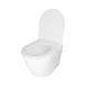 Унітаз підвісний Qtap Swan безободковий Ultra Quiet з сидінням Soft-close QT16335179W, Білий